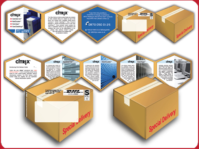 Fold out direct mail campaign for software distributor