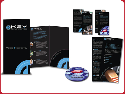 Marketing Folder, inserts, posters and promotional material for same client